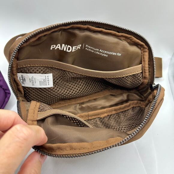 2 Pander Cross Body Fanny Pack Crossbody Bags Belt Bag w Adjustable Strap - Picture 3 of 12
